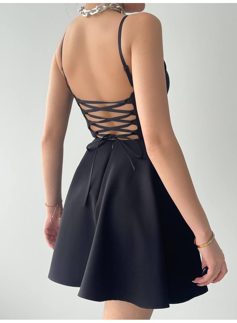 Pole İp Askılı Elbise