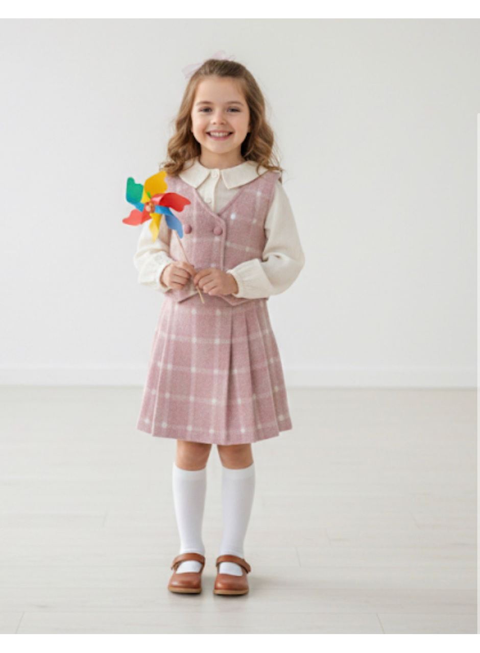 3814 KIZ ÇOCUK MOLİNA YELEK TAKIM