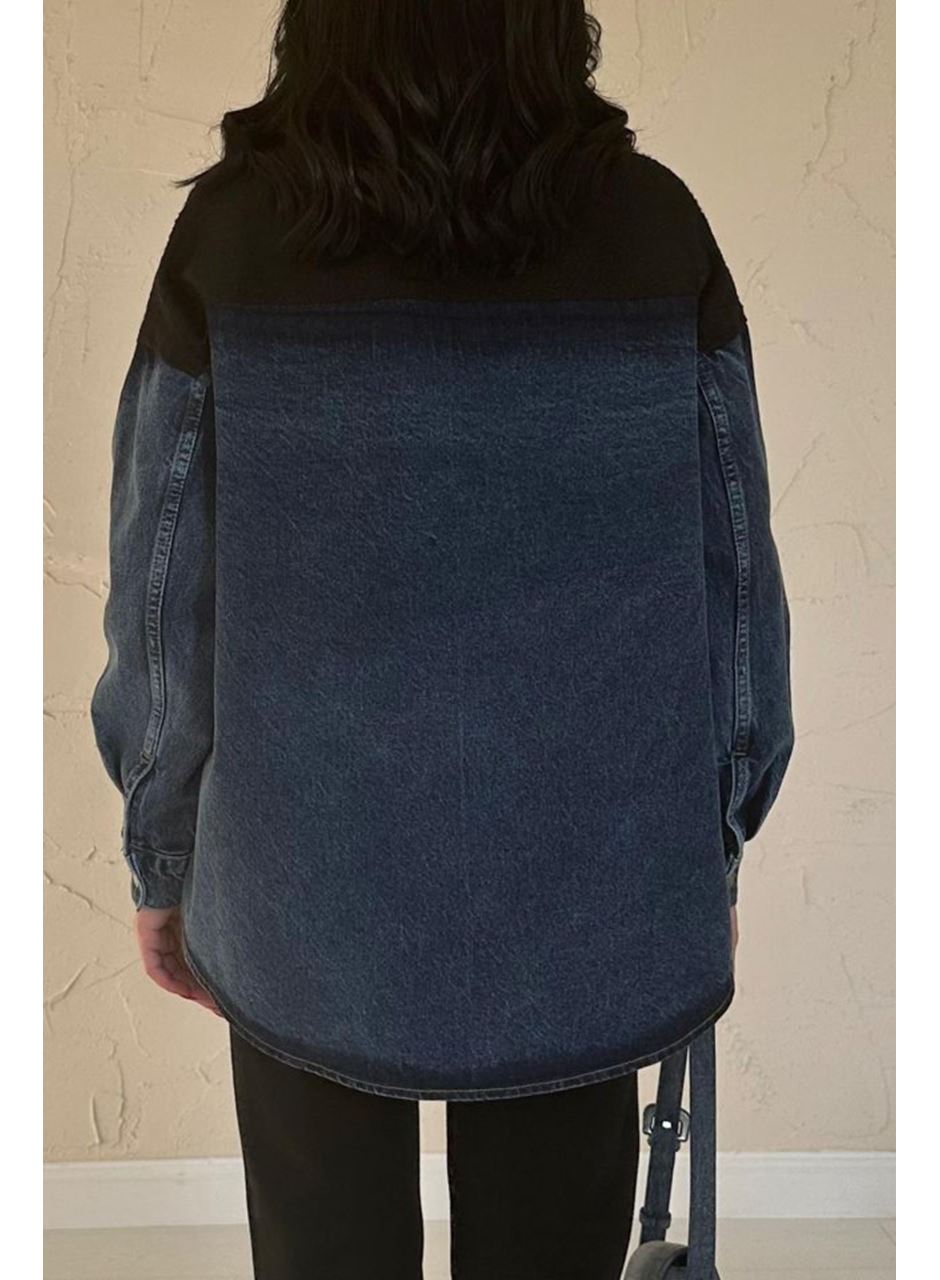 Siyah Kot Garnili Ceket