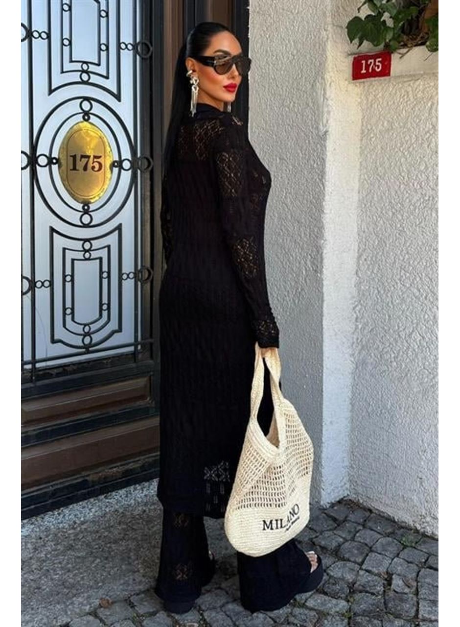 Bridget Ajurlu Uzun Hırka Takım 9881