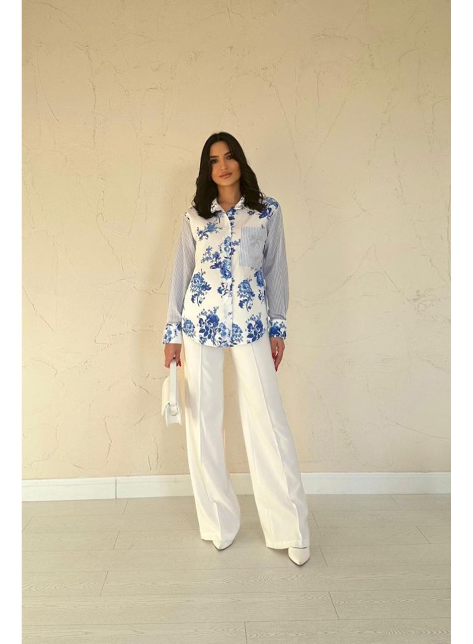 Mavi Garnili Gömlek