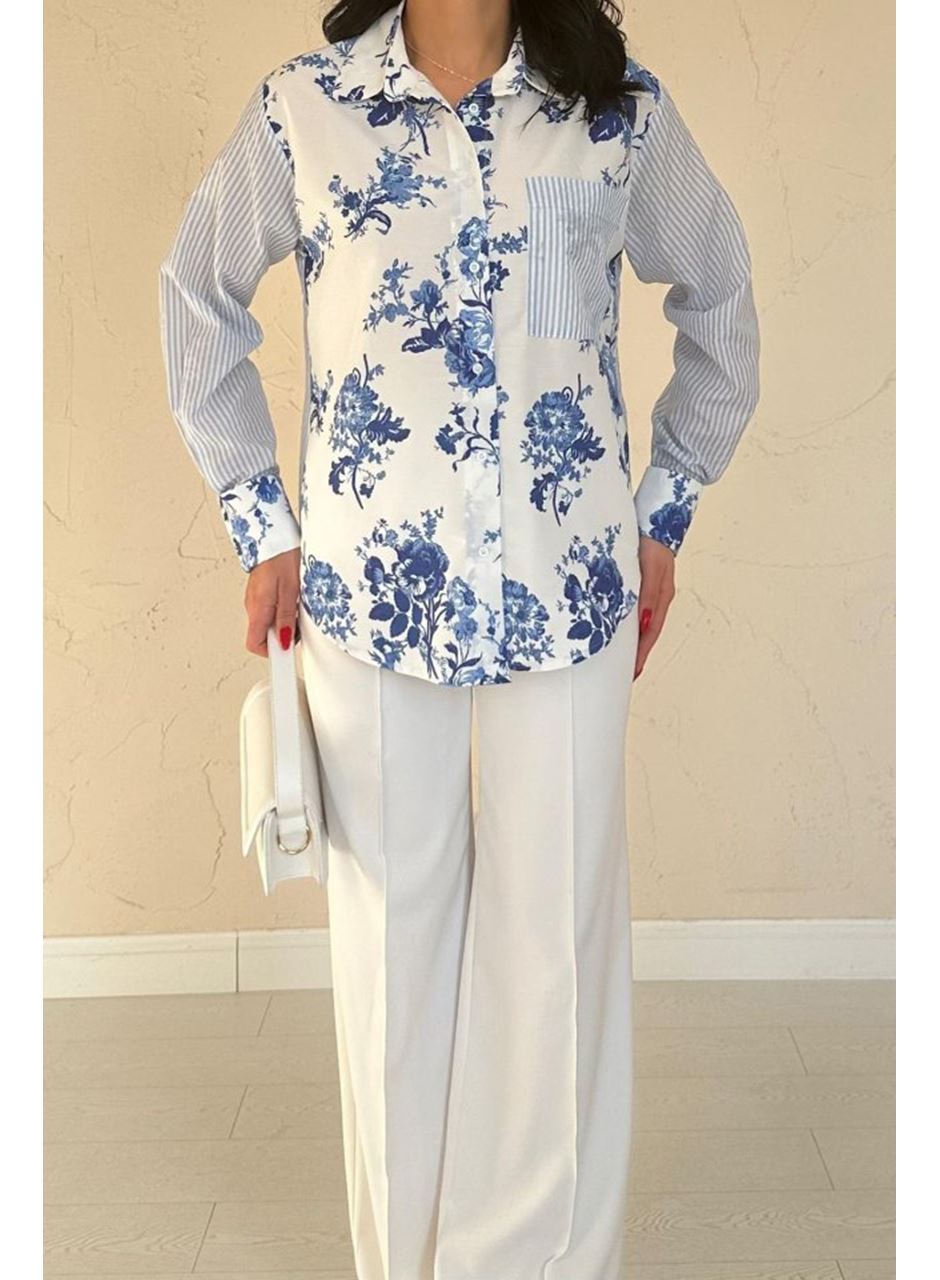 Mavi Garnili Gömlek