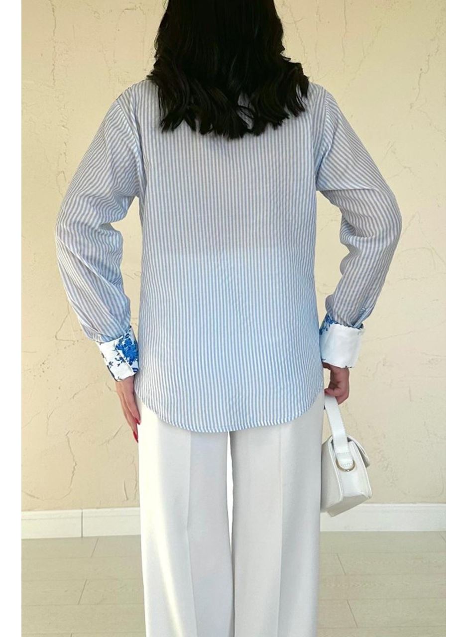 Mavi Garnili Gömlek