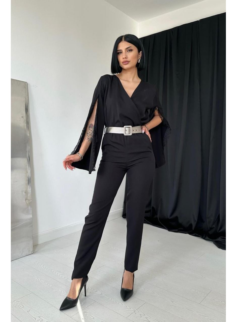 Siyah Yırtmaçlı Tulum