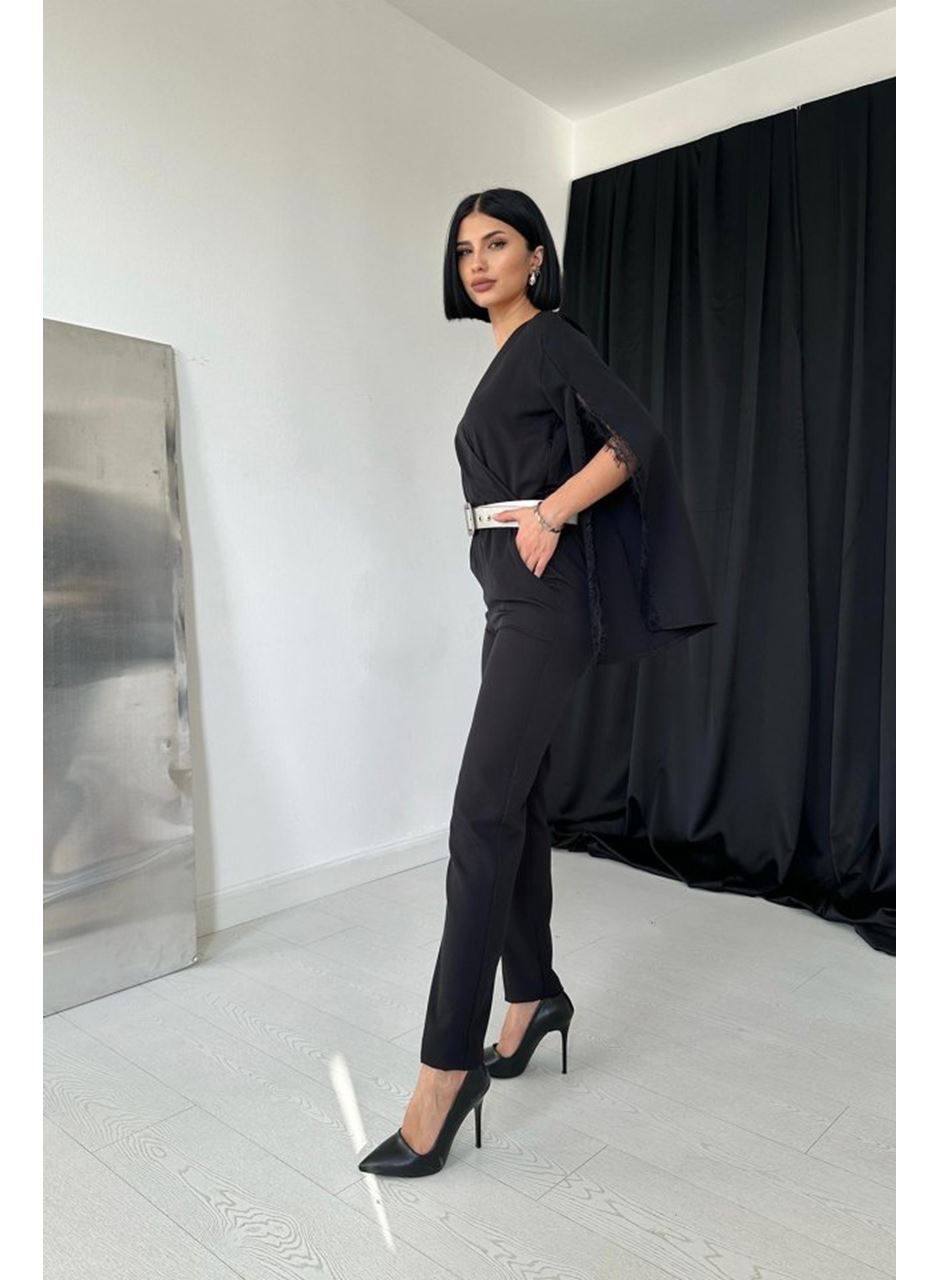 Siyah Yırtmaçlı Tulum