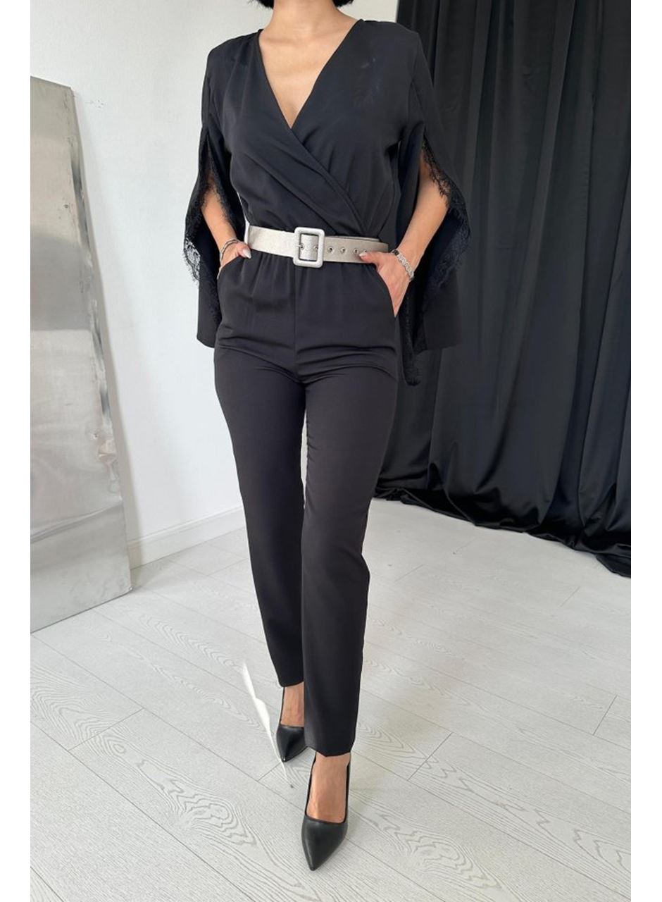 Siyah Yırtmaçlı Tulum