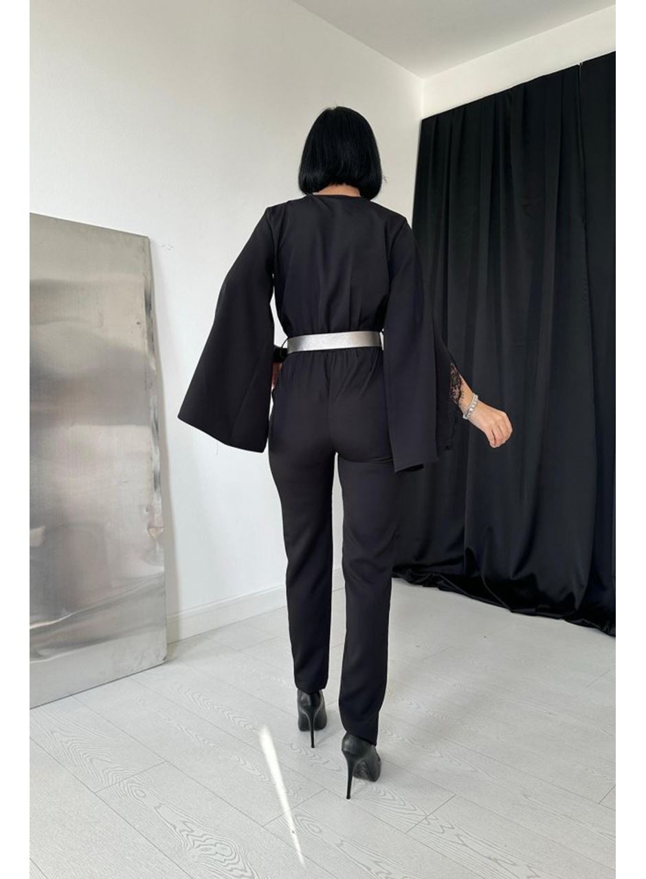 Siyah Yırtmaçlı Tulum