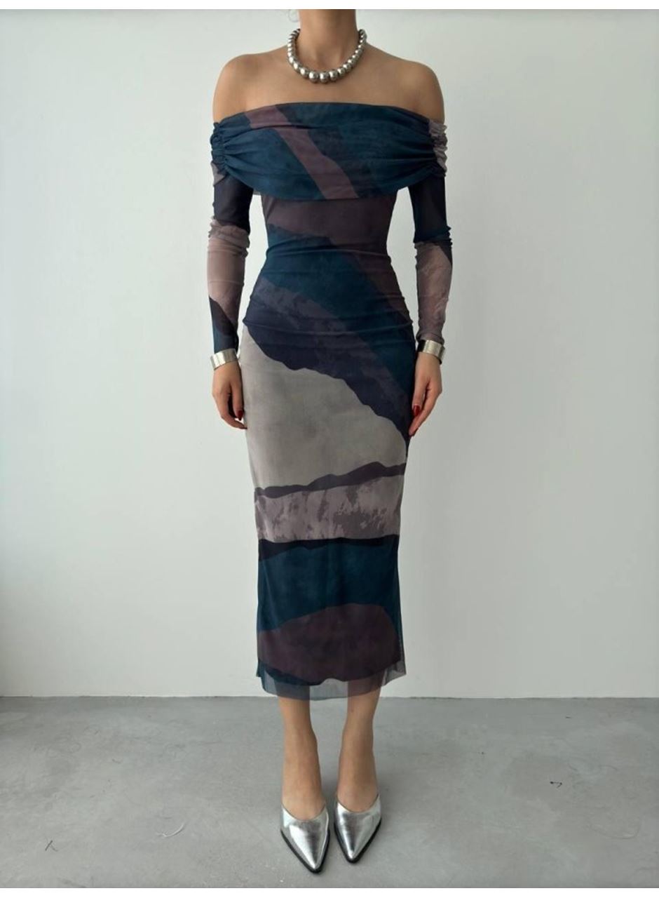 Sevilla Madonna Yaka Tül Elbise