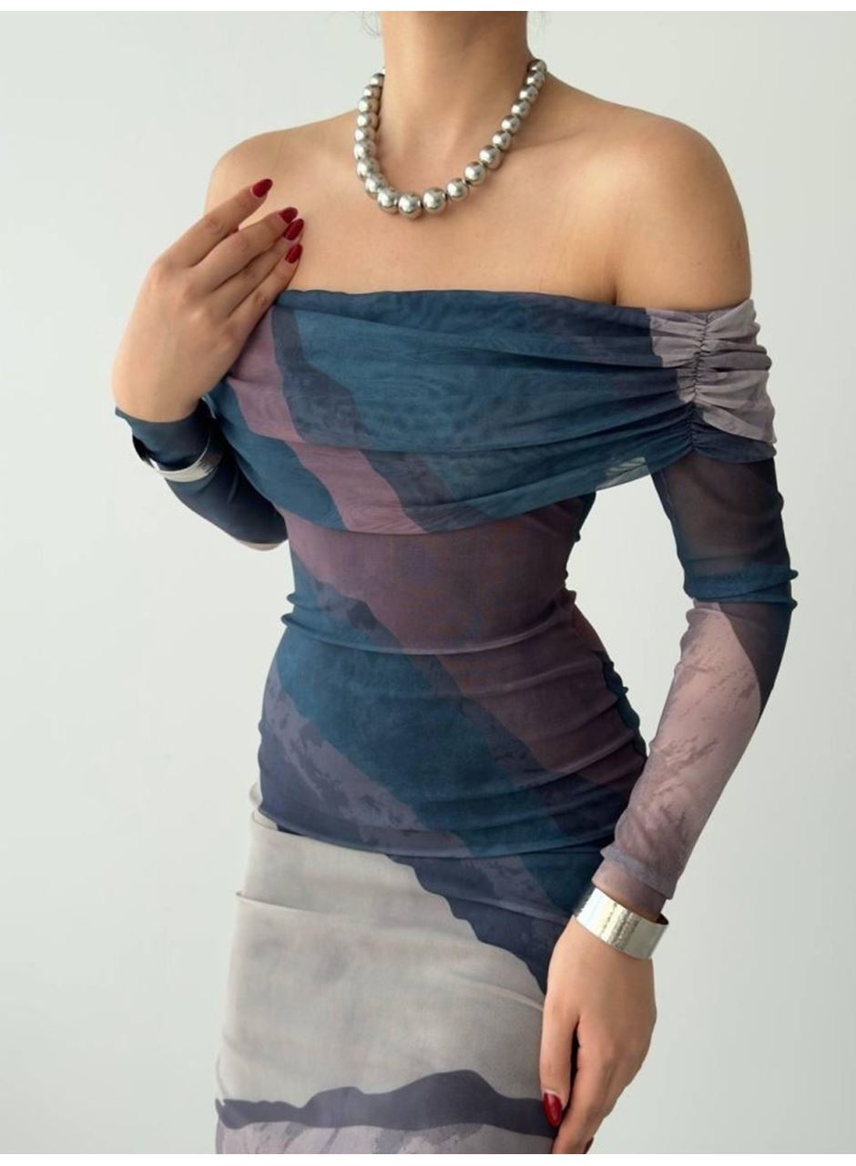 Sevilla Madonna Yaka Tül Elbise