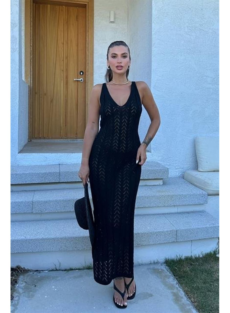 Rosalia Sırt Dekolteli Elbise 2761