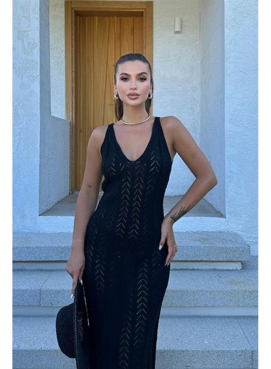 Rosalia Sırt Dekolteli Elbise 2761