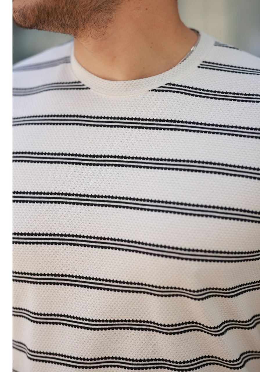 Erkek çizgili Kısa Kollu T-shirt