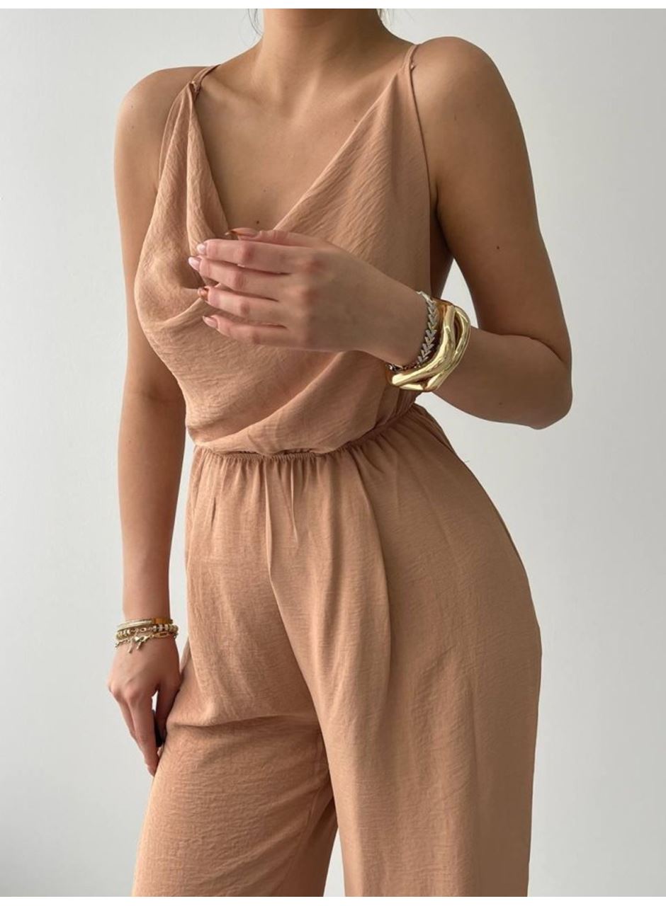 Darcy Sırt Dekolteli Tulum