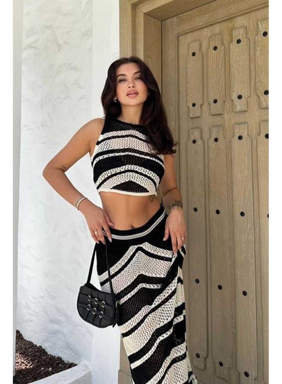 Lenny Püskül Detaylı Crop Takım 9863