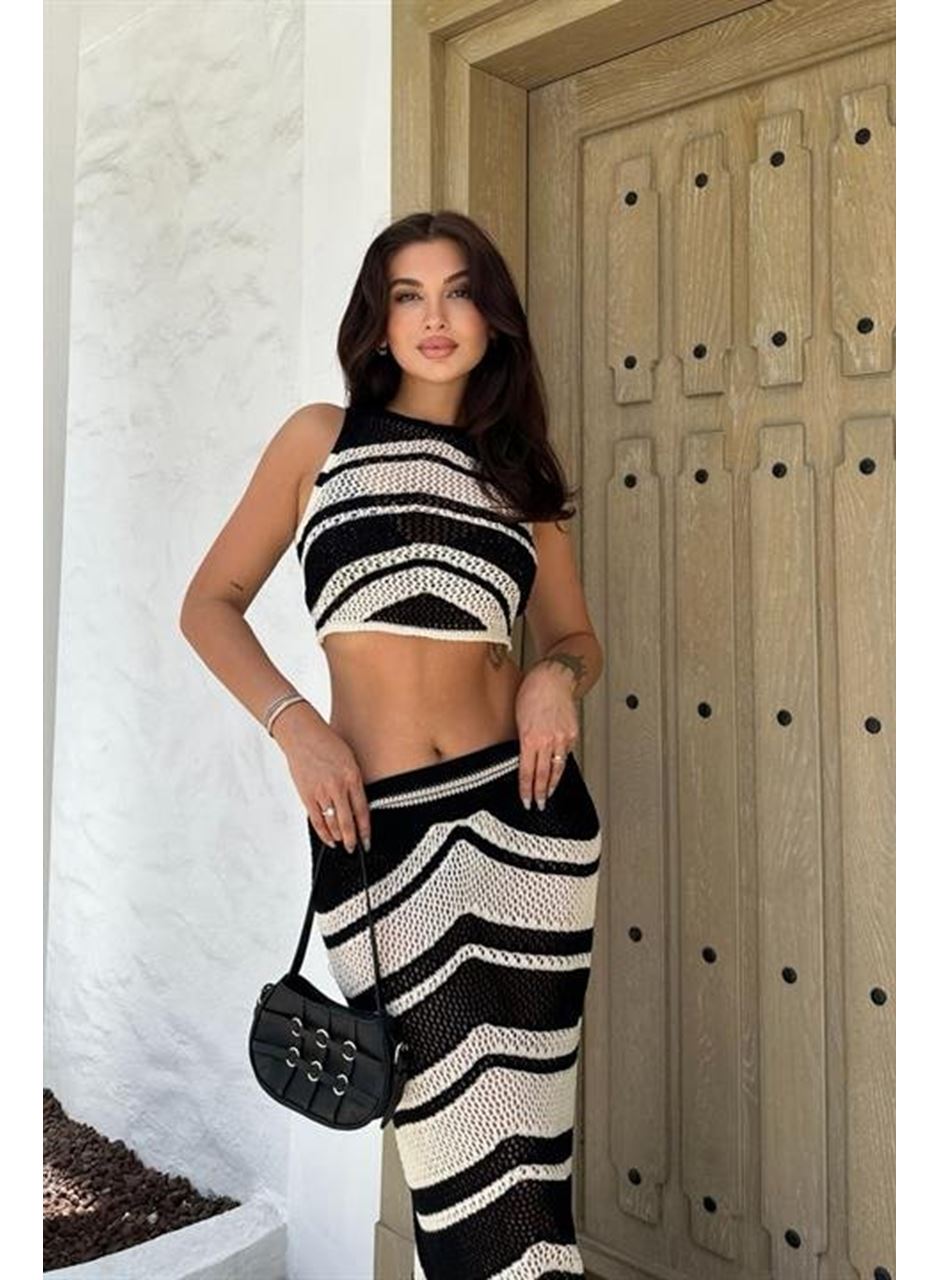 Lenny Püskül Detaylı Crop Takım 9863