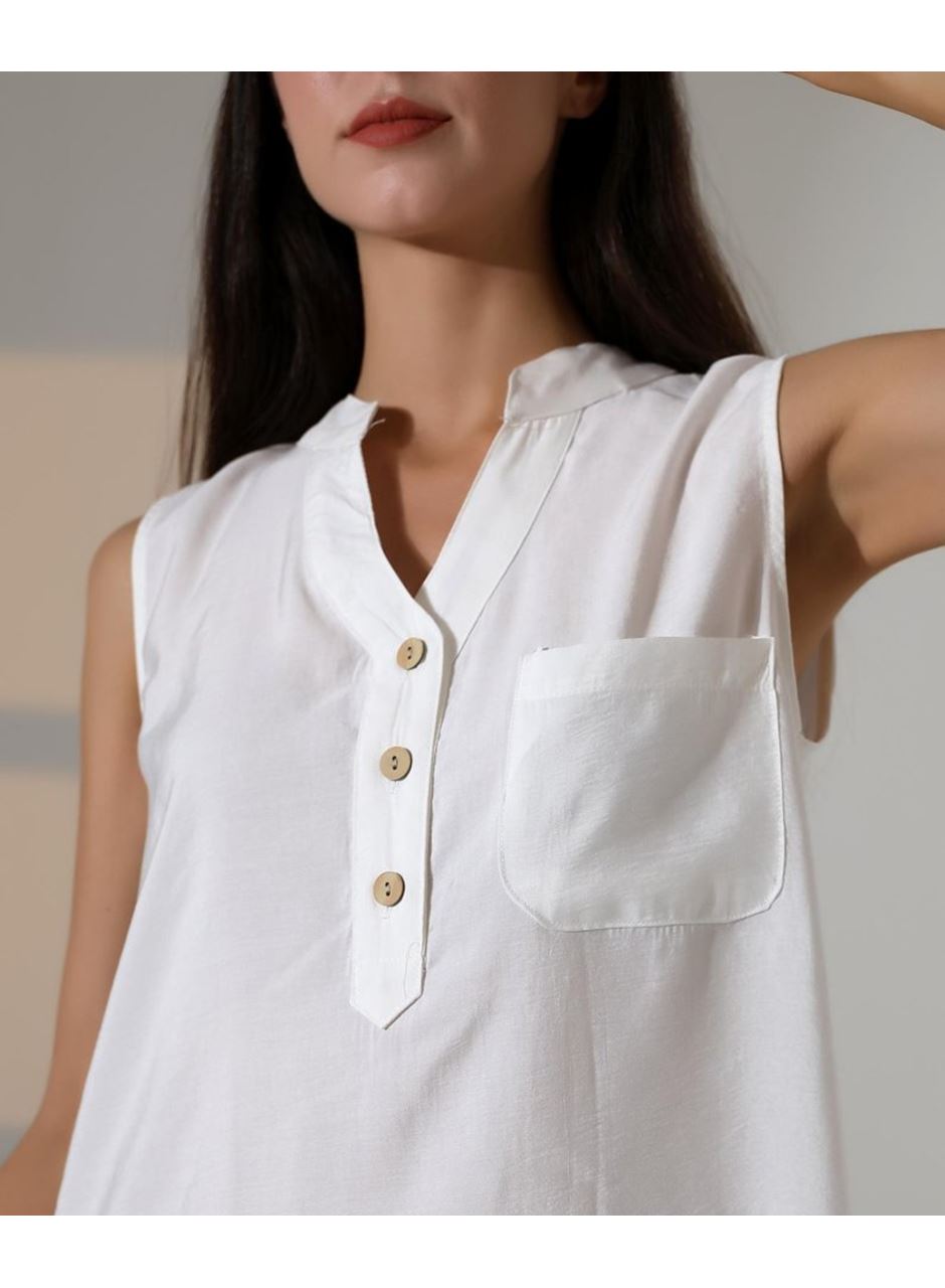 Düğme Detaylı Mini Elbise