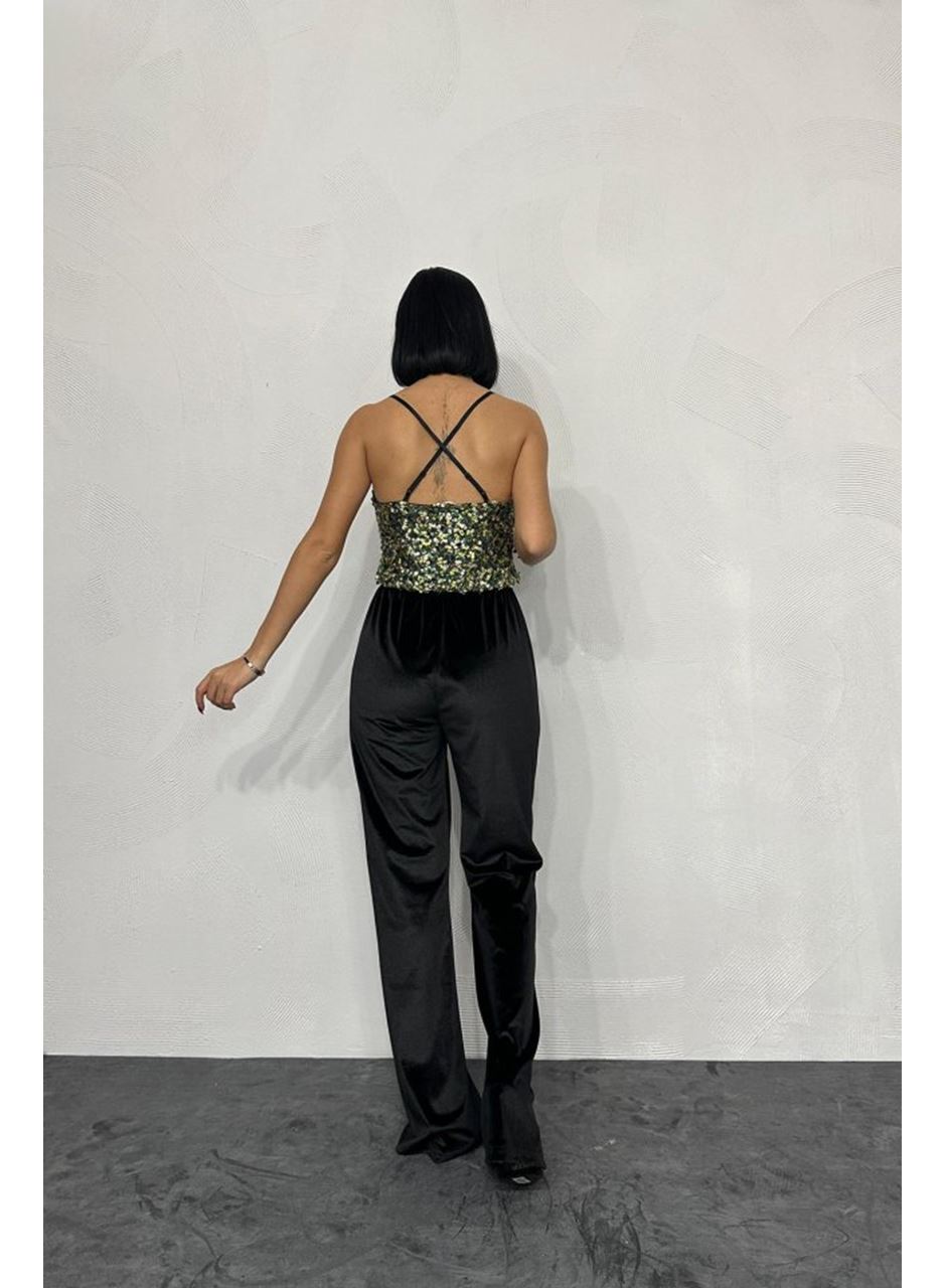 Gold Askılı Degaje Bluz