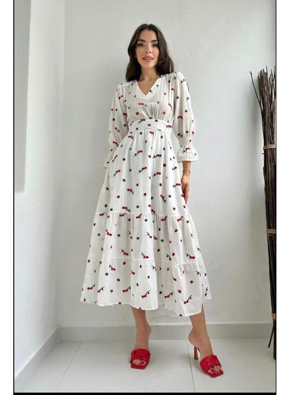 Kırmızı Gipeli Vual Elbise