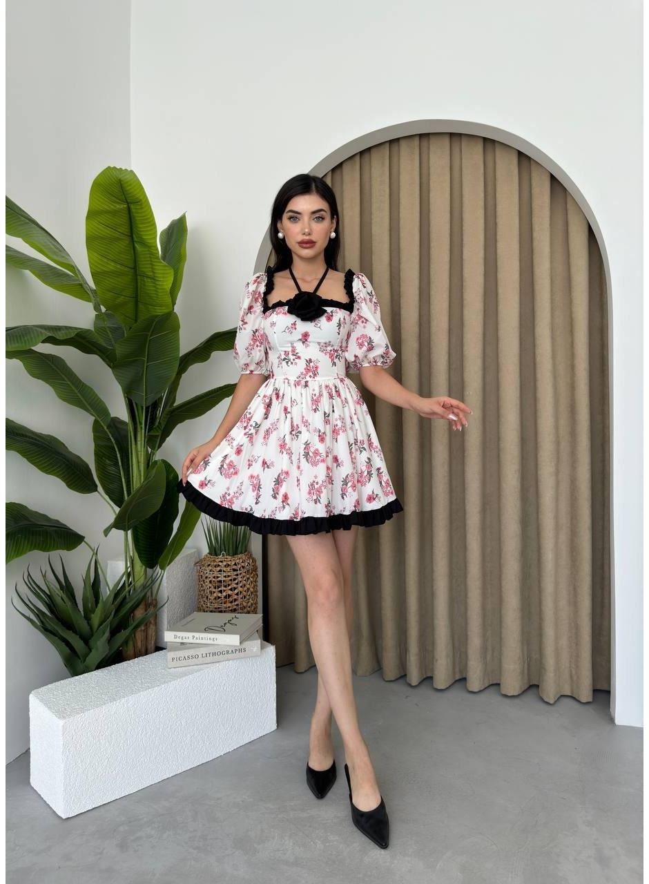 Wismar Gül Detay Elbise