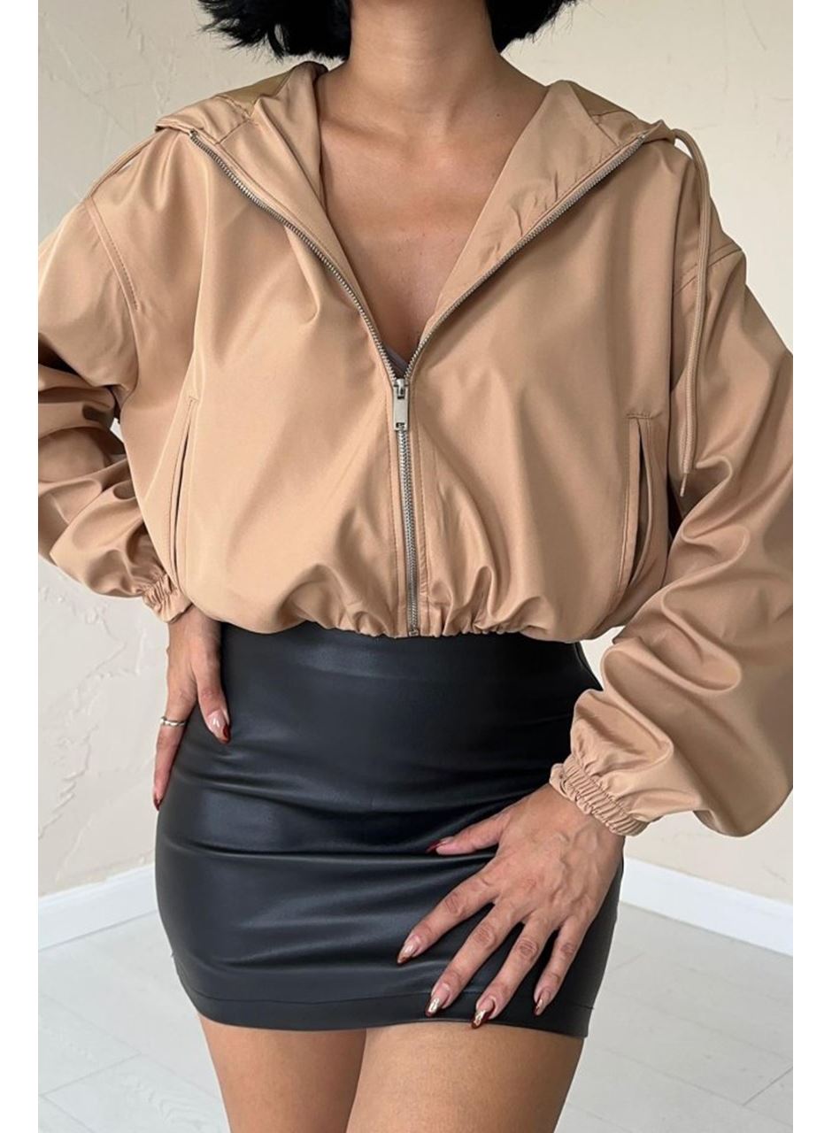 Vizon Kısa Fermuarlı Bomber Ceket