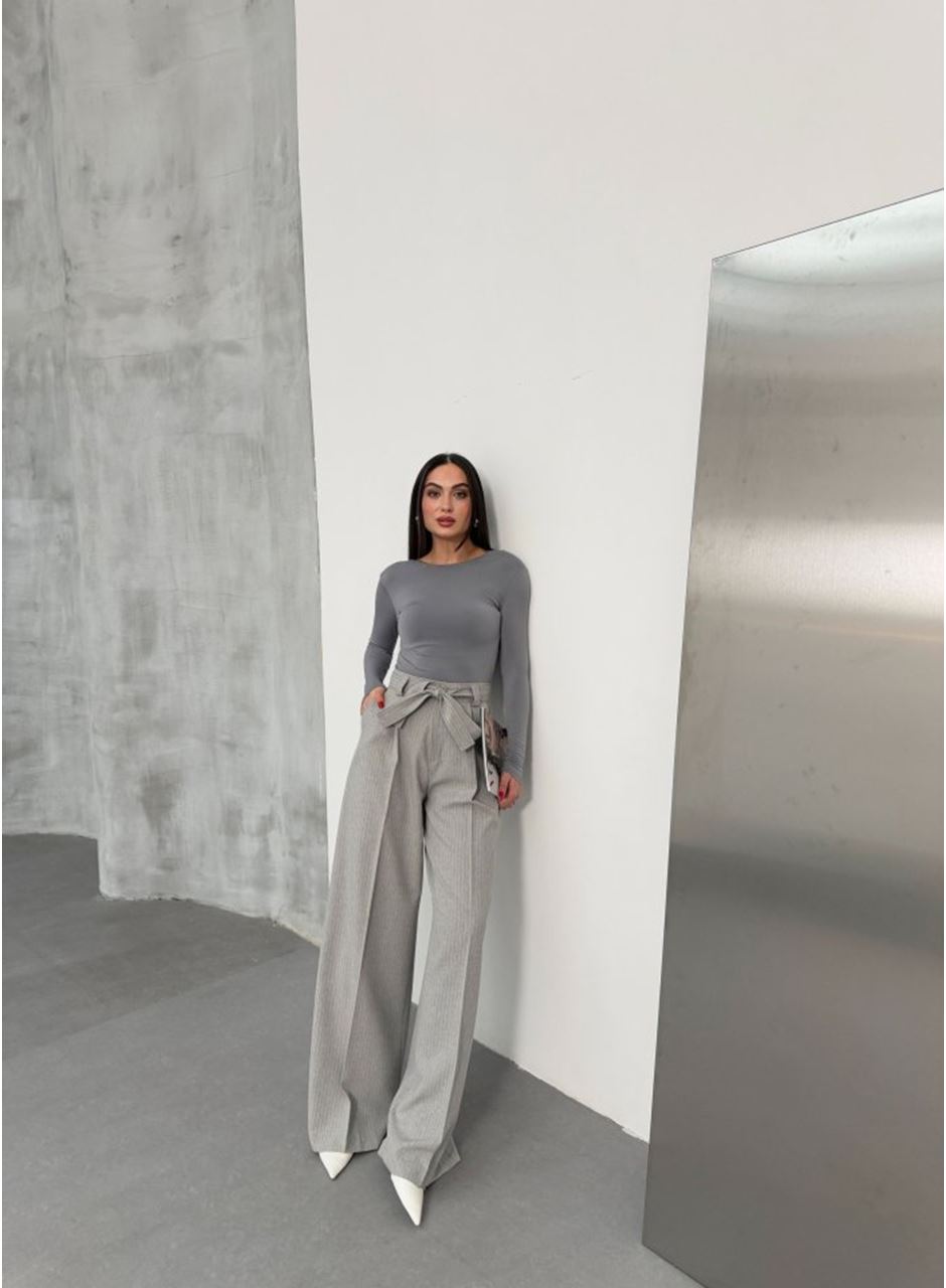 Sante Çi̇zgi̇li̇ Bel Kuşakli Palazzo Pantolon