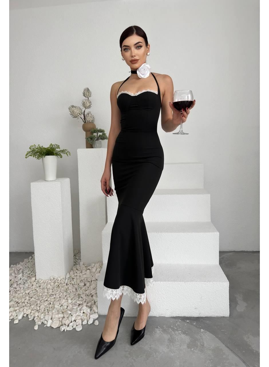 Monea Boyundan Bağlamalı Elbise