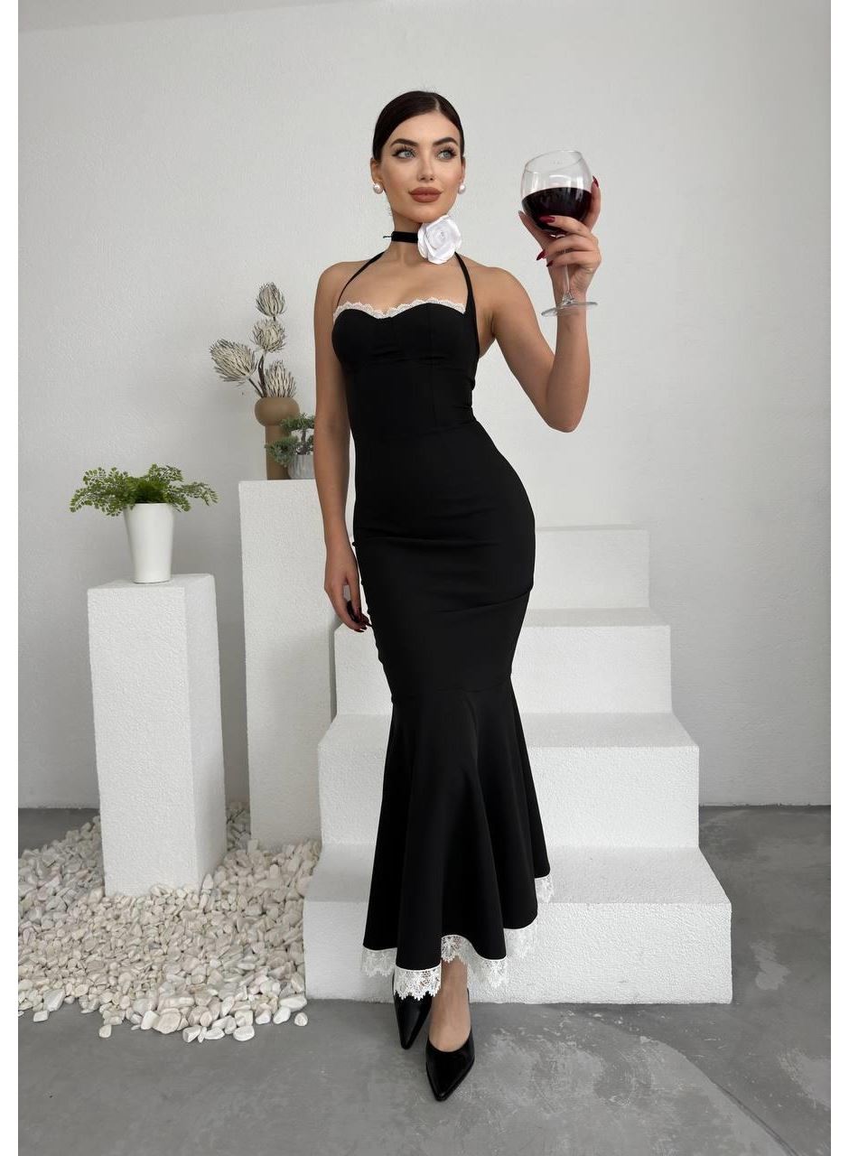 Monea Boyundan Bağlamalı Elbise