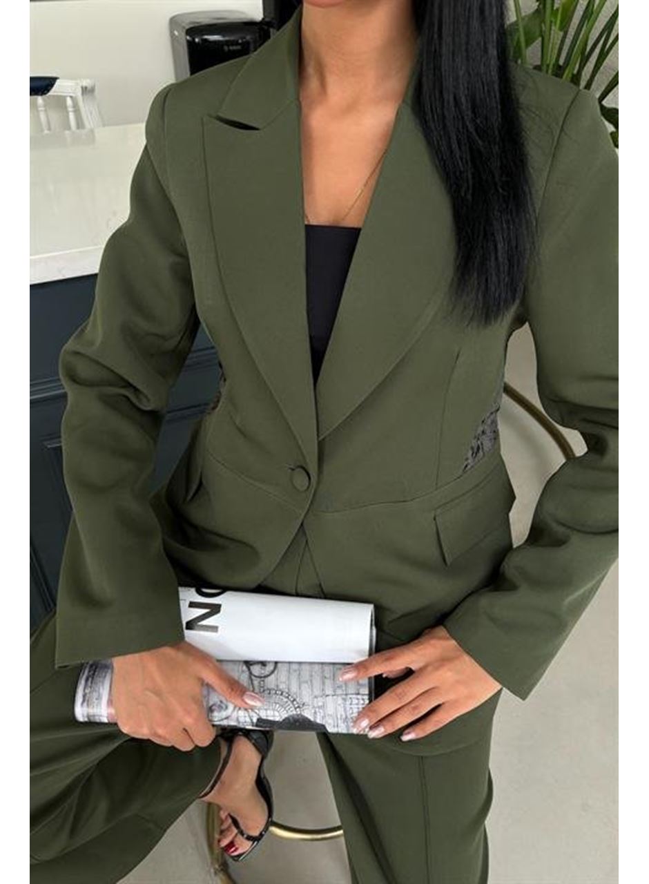 Sırt Dantel Detay Premium Takım Elbise 10031