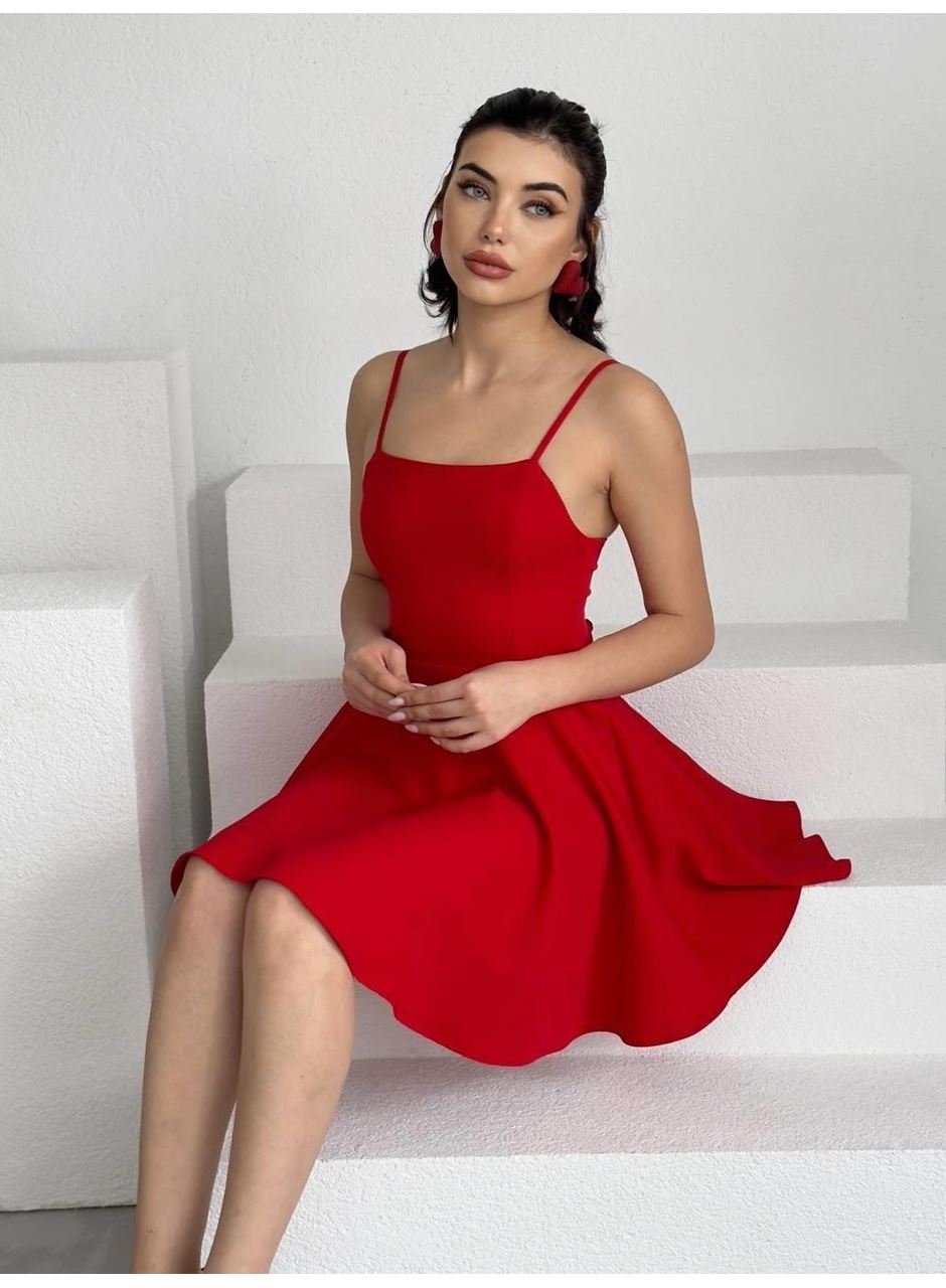 Pole İp Askılı Elbise