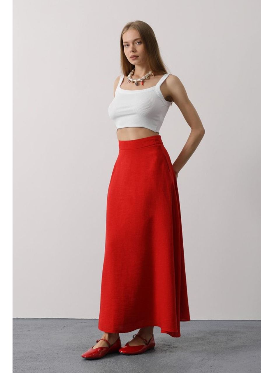 Keten Etek - Kırmızı