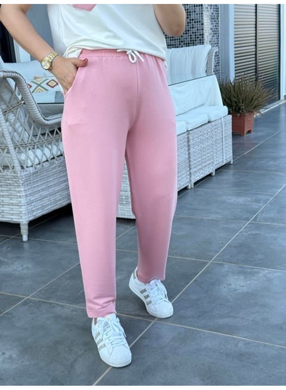 Kadın Kristal Kumaş Garnili Cep Detaylı Ikili Takım