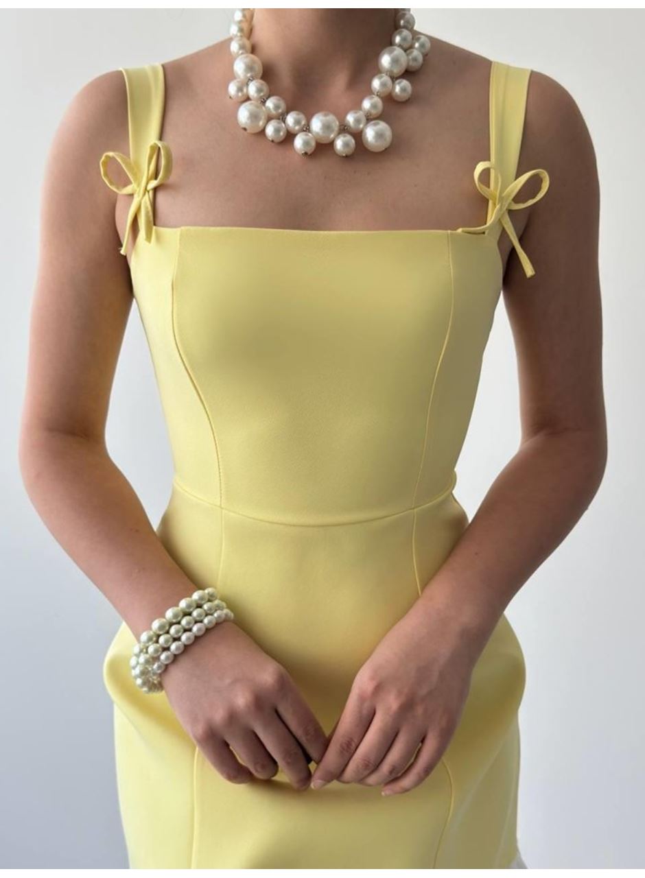 Steel Fiyonk Detay Elbise