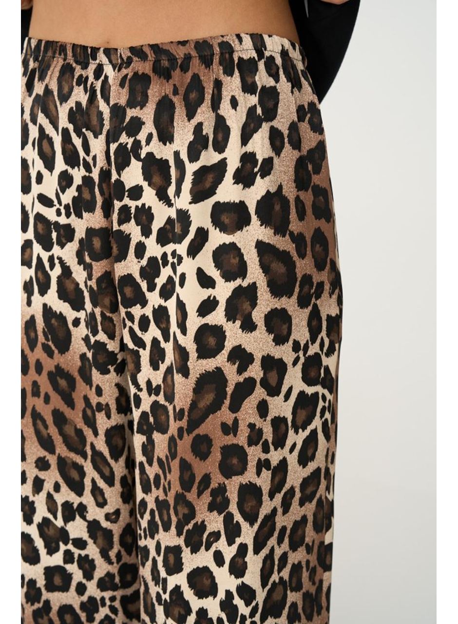 Lastikli Pantolon - Leopar