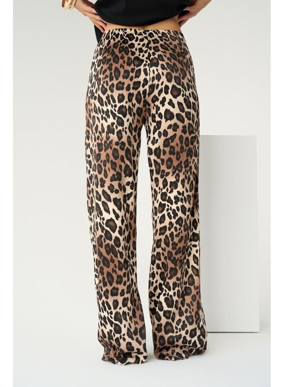 Lastikli Pantolon - Leopar