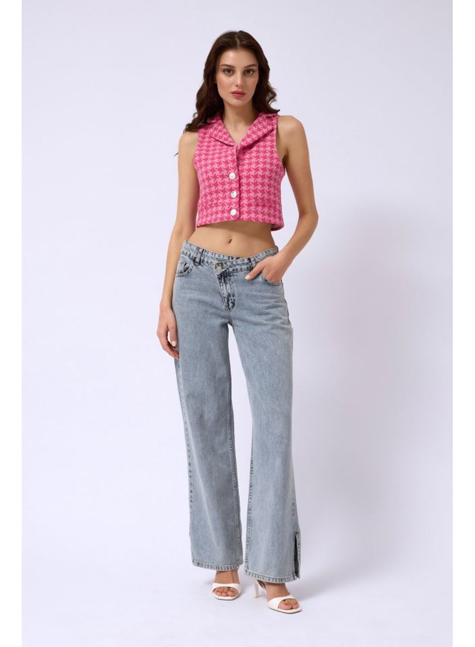 Kazayağı Crop Yelek