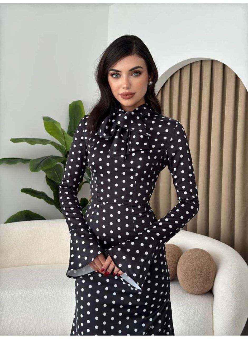 Potenza Puantiyeli Elbise