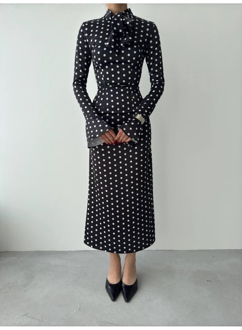 Potenza Puantiyeli Elbise