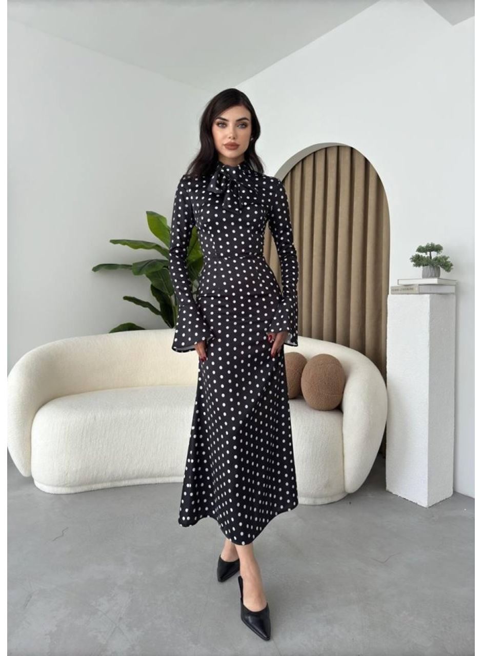 Potenza Puantiyeli Elbise