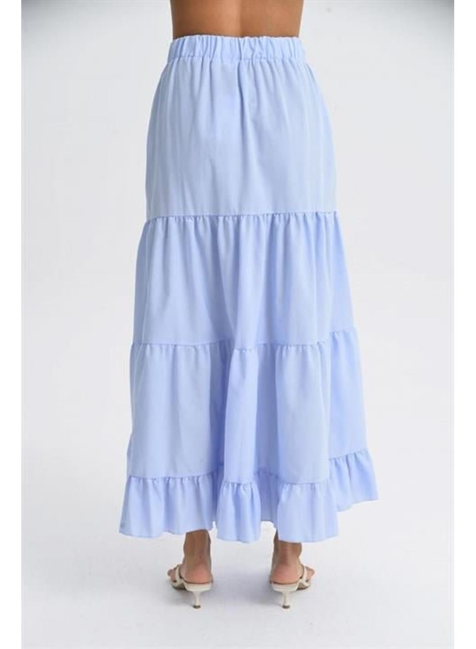 Audrey Fıfrlı Yırtmaç Detay Etek 4037