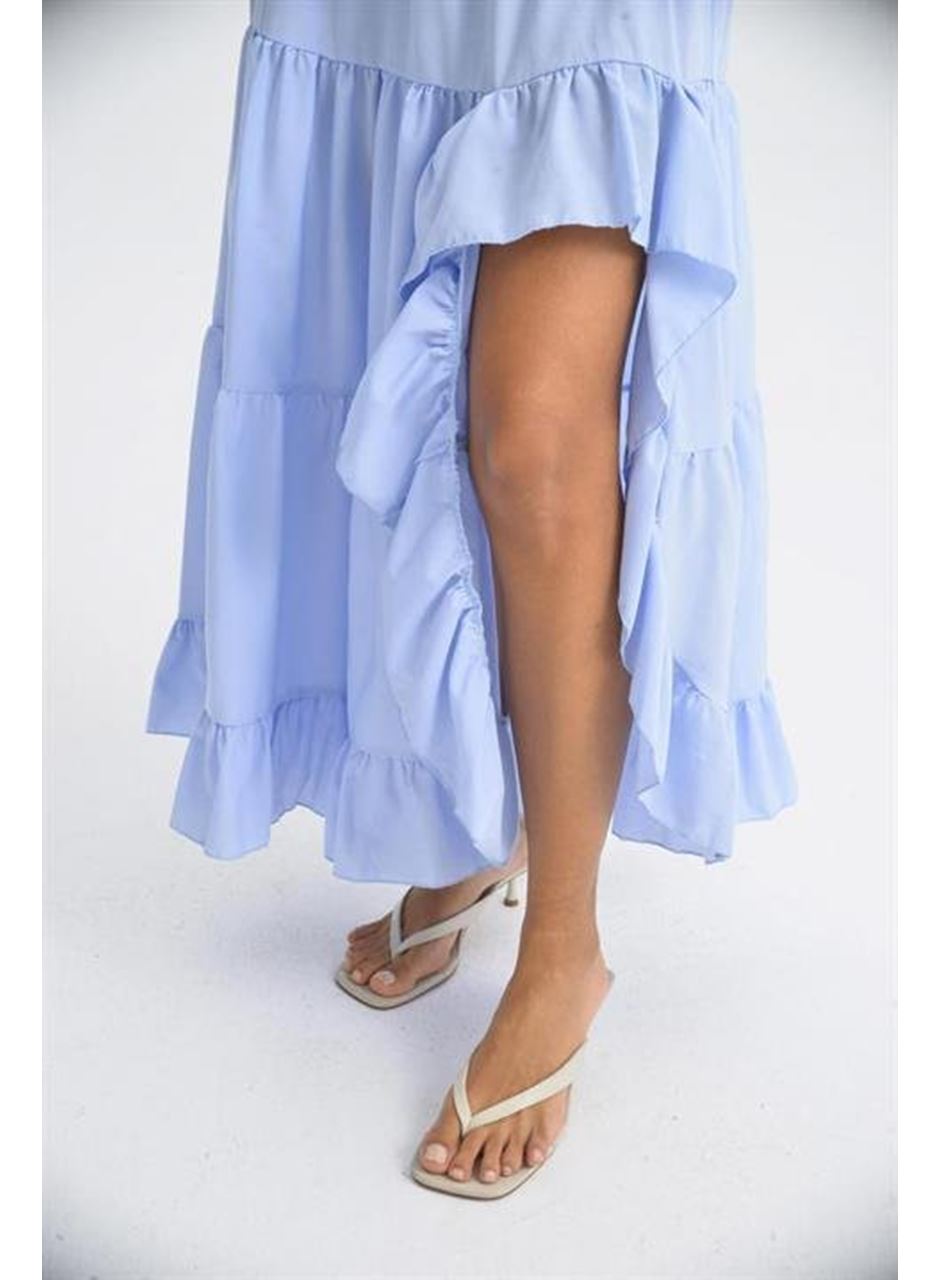 Audrey Fıfrlı Yırtmaç Detay Etek 4037