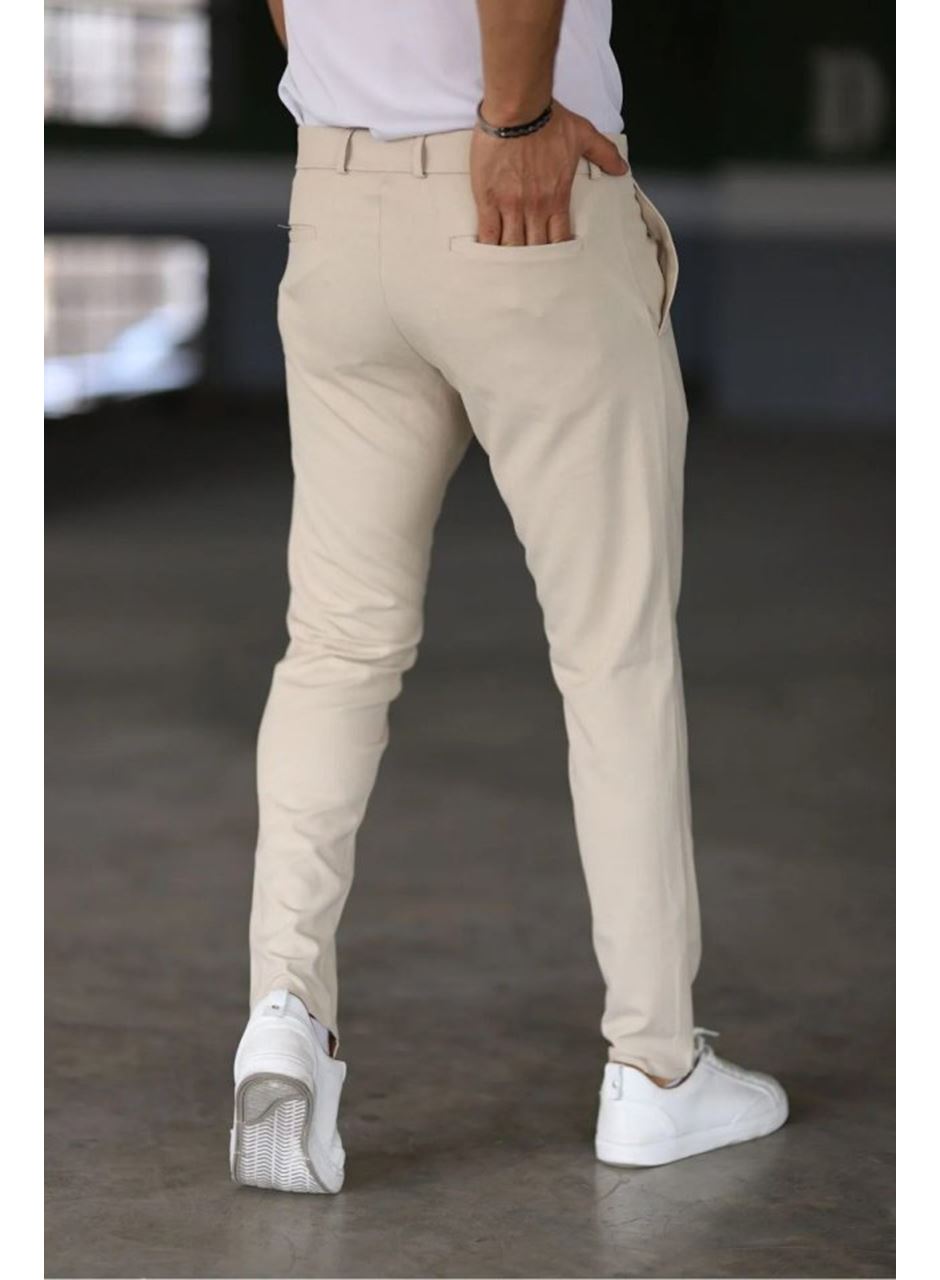 Erkek Düz Kesim Bilek Boy Kumaş Pantolon
