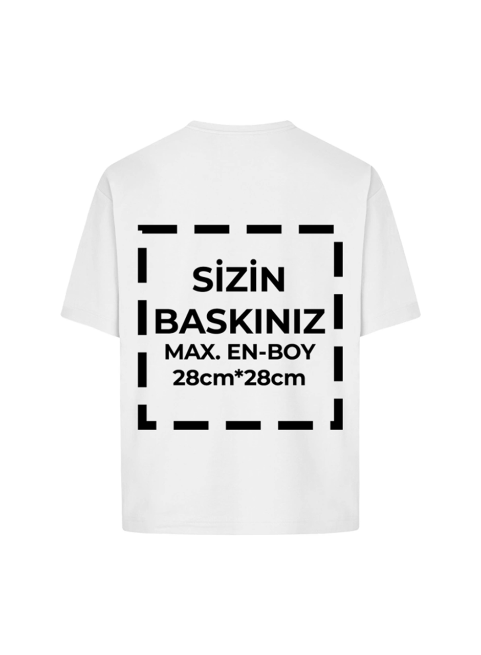 Tişört Tasarla 24/1 Kumaş - Beyaz