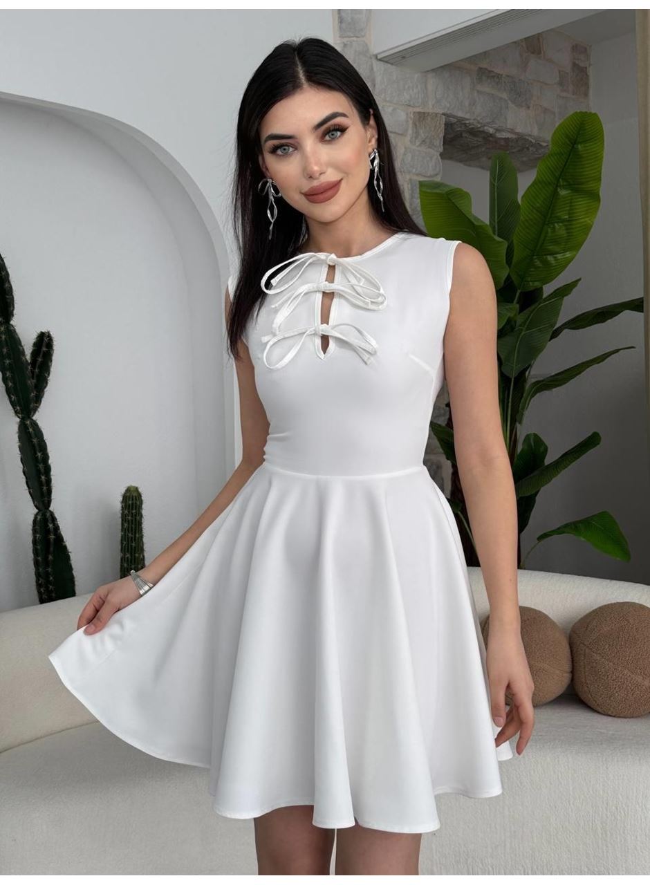 Perp Fiyonk Detaylı Elbise