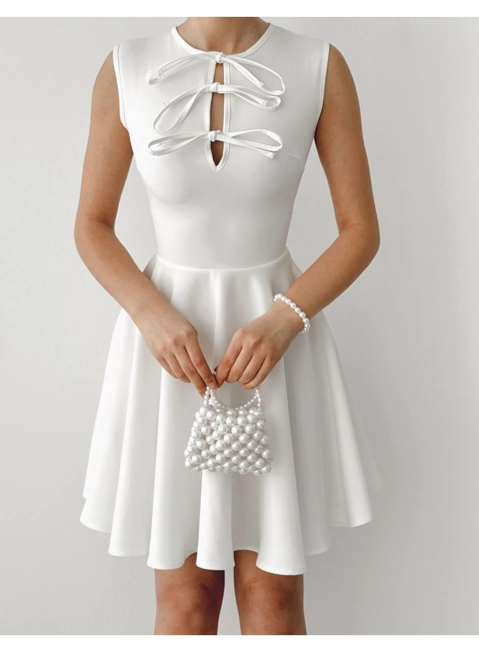 Perp Fiyonk Detaylı Elbise