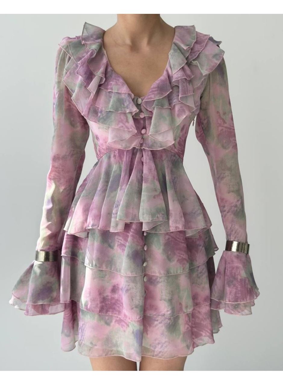 Elose Fırfırlı Elbise