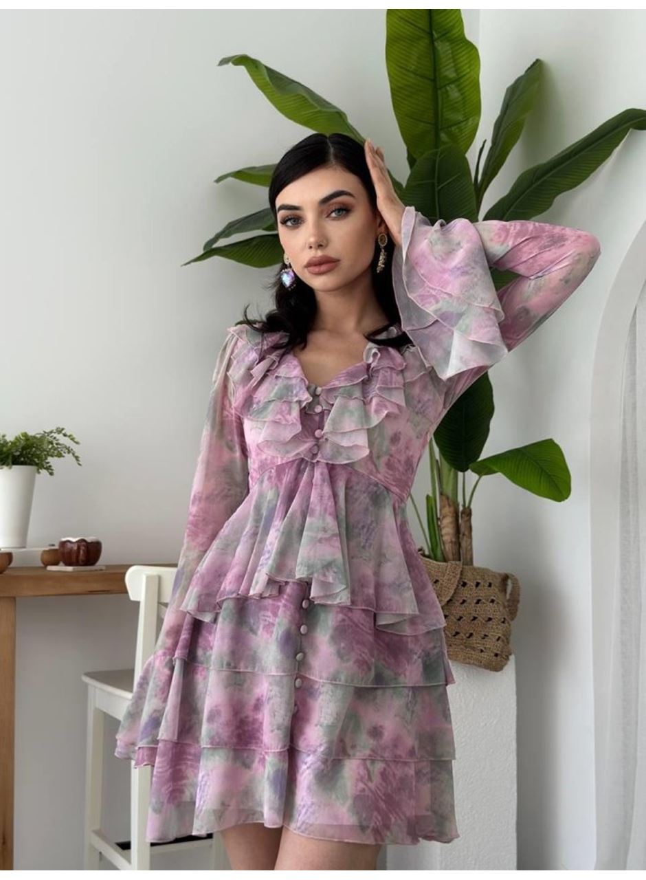 Elose Fırfırlı Elbise