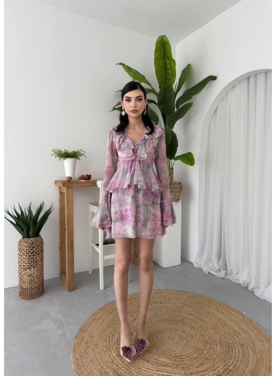 Elose Fırfırlı Elbise