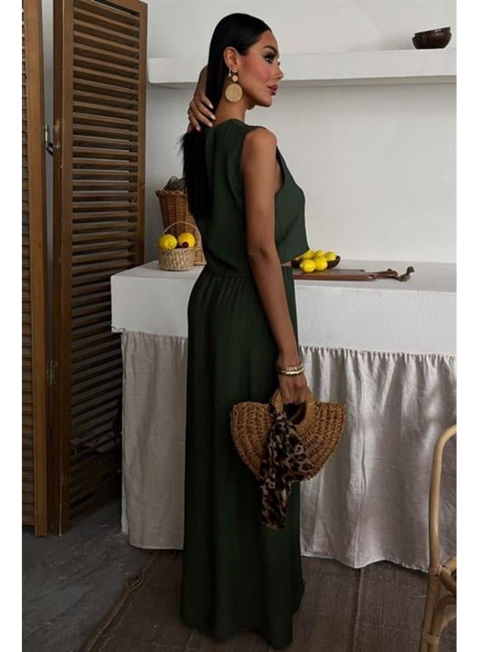 Yelek Önden Bağlamalı Uzun Etekli Takım 10192