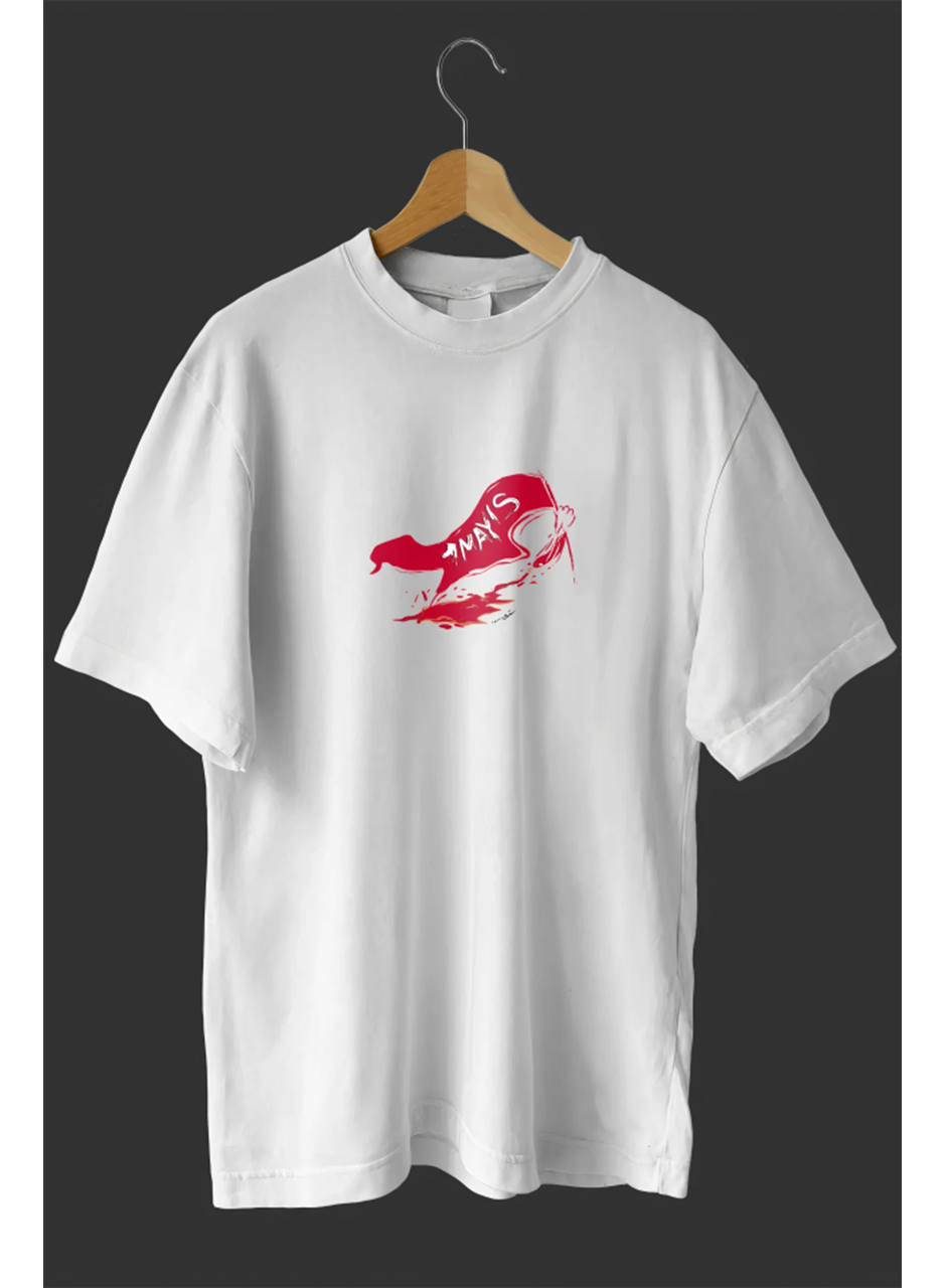 1 Mayıs Emekçilerimiz İçin Özel Tasarım 1 Mayıs Baskılı T-shirt - Beyaz