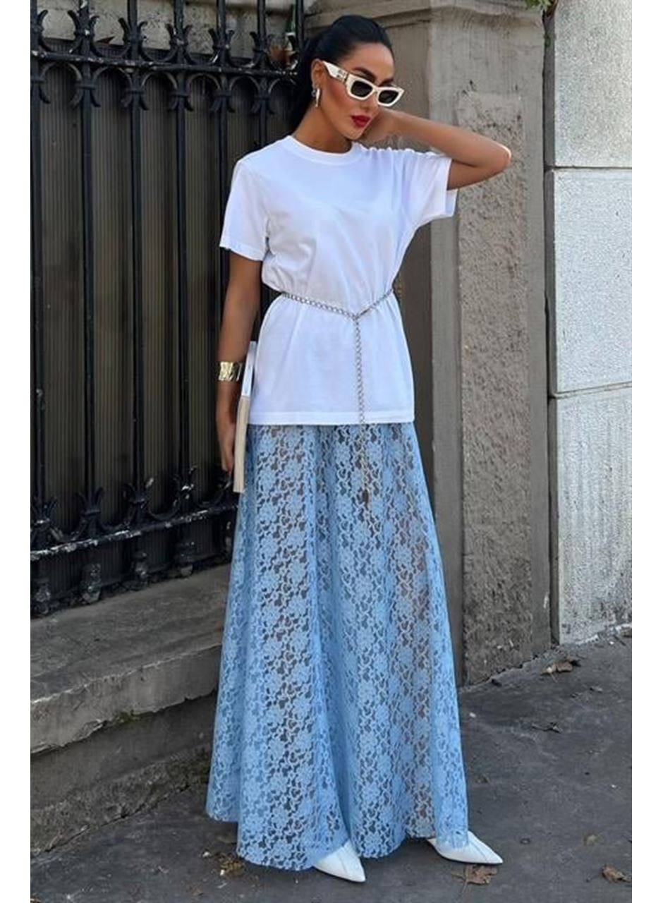 Maxi Dantel Etek 4047